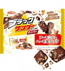 유라쿠제과 블랙썬더 미니 아몬드&헤이즐넛 초콜릿바 / 일본 초코바