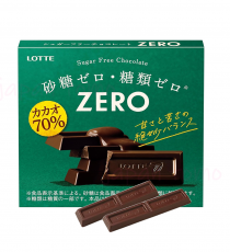 일본 롯데 ZERO 제로 슈가 프리 카카오 70% 초콜릿