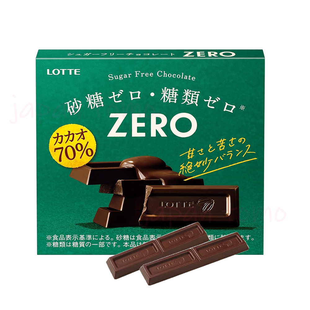 일본 롯데 ZERO 제로 슈가 프리 카카오 70% 초콜릿