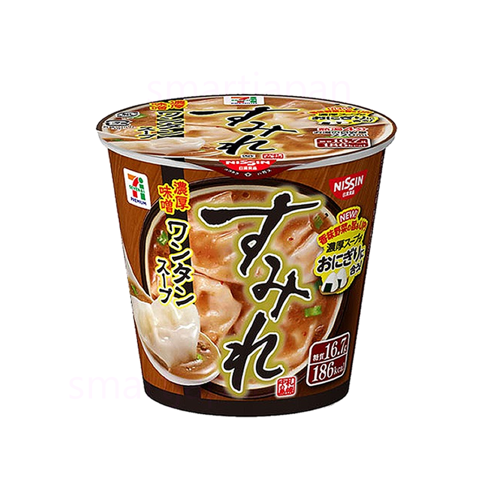 일본 세븐일레븐 스미레 농후미소 완탕 스프