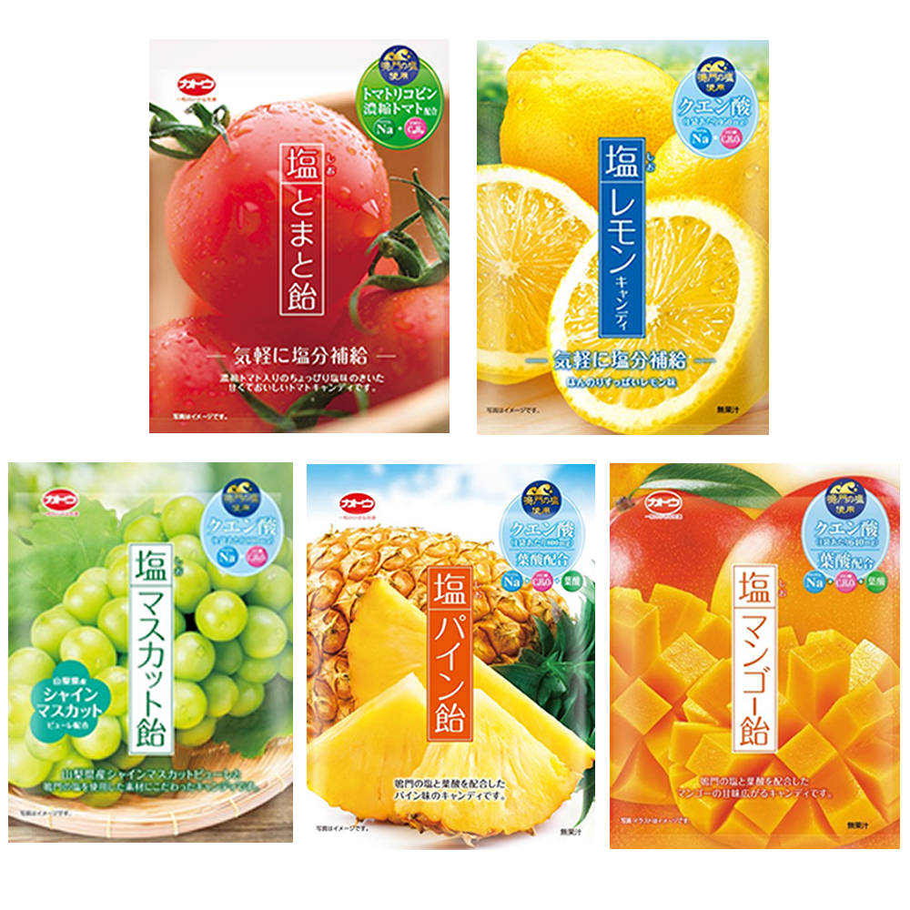 카토제과 소금 토마토 사탕 / 일본 시오 토마토 캔디 외 4종