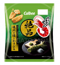 가루비 에비센 해변의소금과 와사비맛(초록) / 일본 새우깡
