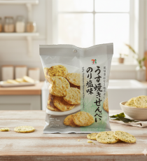 일본 세븐일레븐 한입 우스야키 김소금맛 센베이