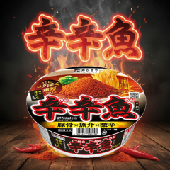 스가키야 카라카라우오 신신어 매운 일본 컵라면