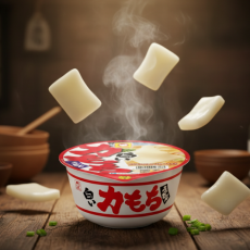 일본 마루짱 시로이 치카라 모찌 우동 컵라면