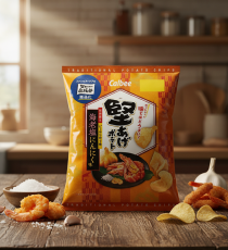 가루비 카타아게 감자칩 새우소금마늘맛 / 일본 포테이토칩