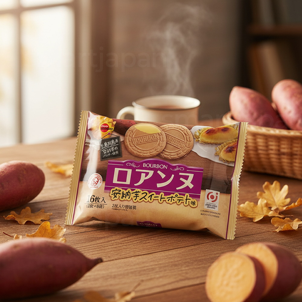 부르봉 로안느 호박고구마 스위트 포테이토맛 / 일본 쿠키 비스킷