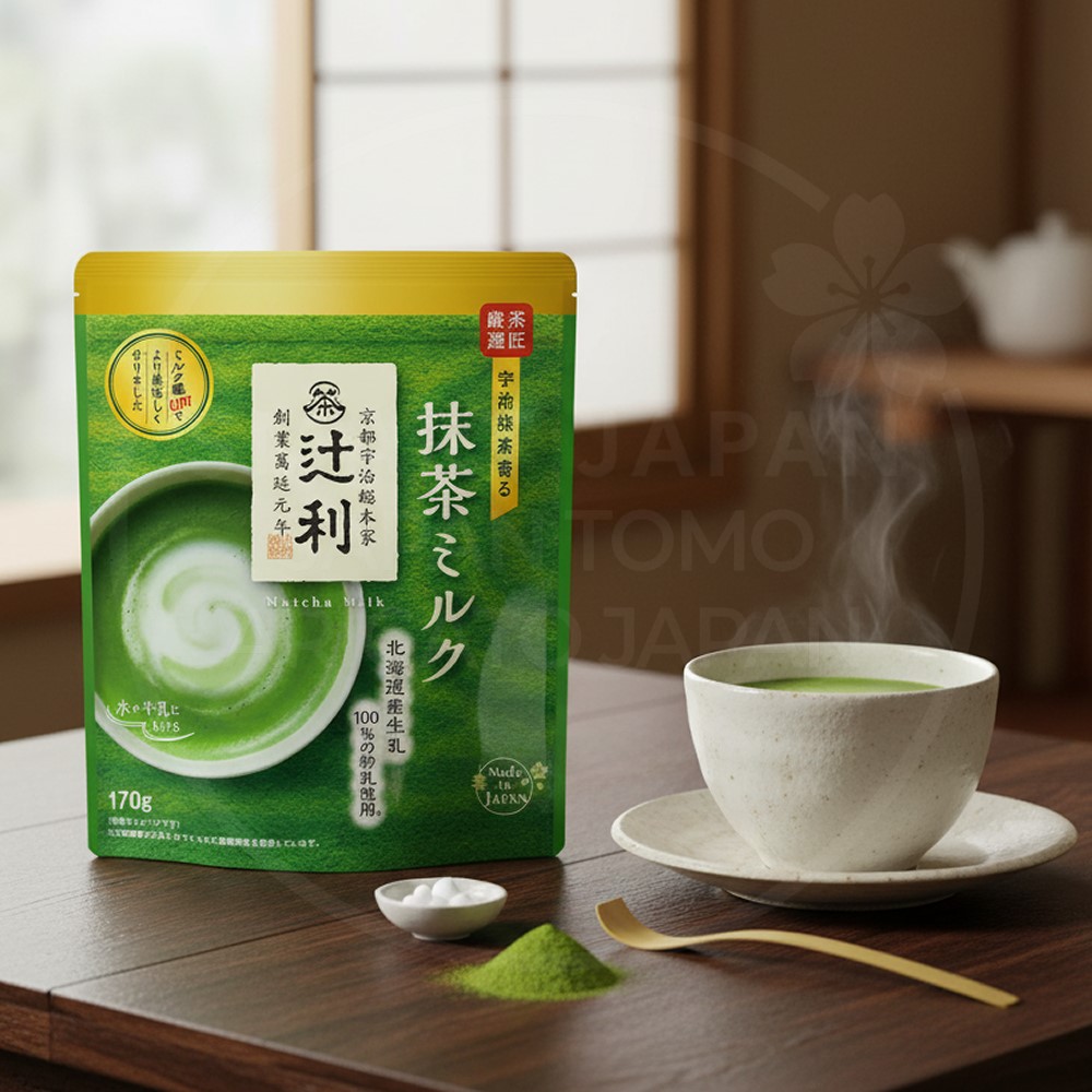 카타오카 츠지리 우지 말차 밀크 / 녹차 밀크