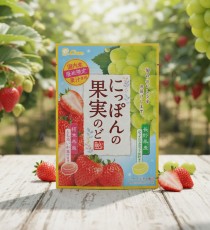 라이온 일본의 과실 목캔디 딸기 샤인 머스캣맛 사탕 / 일본 사탕