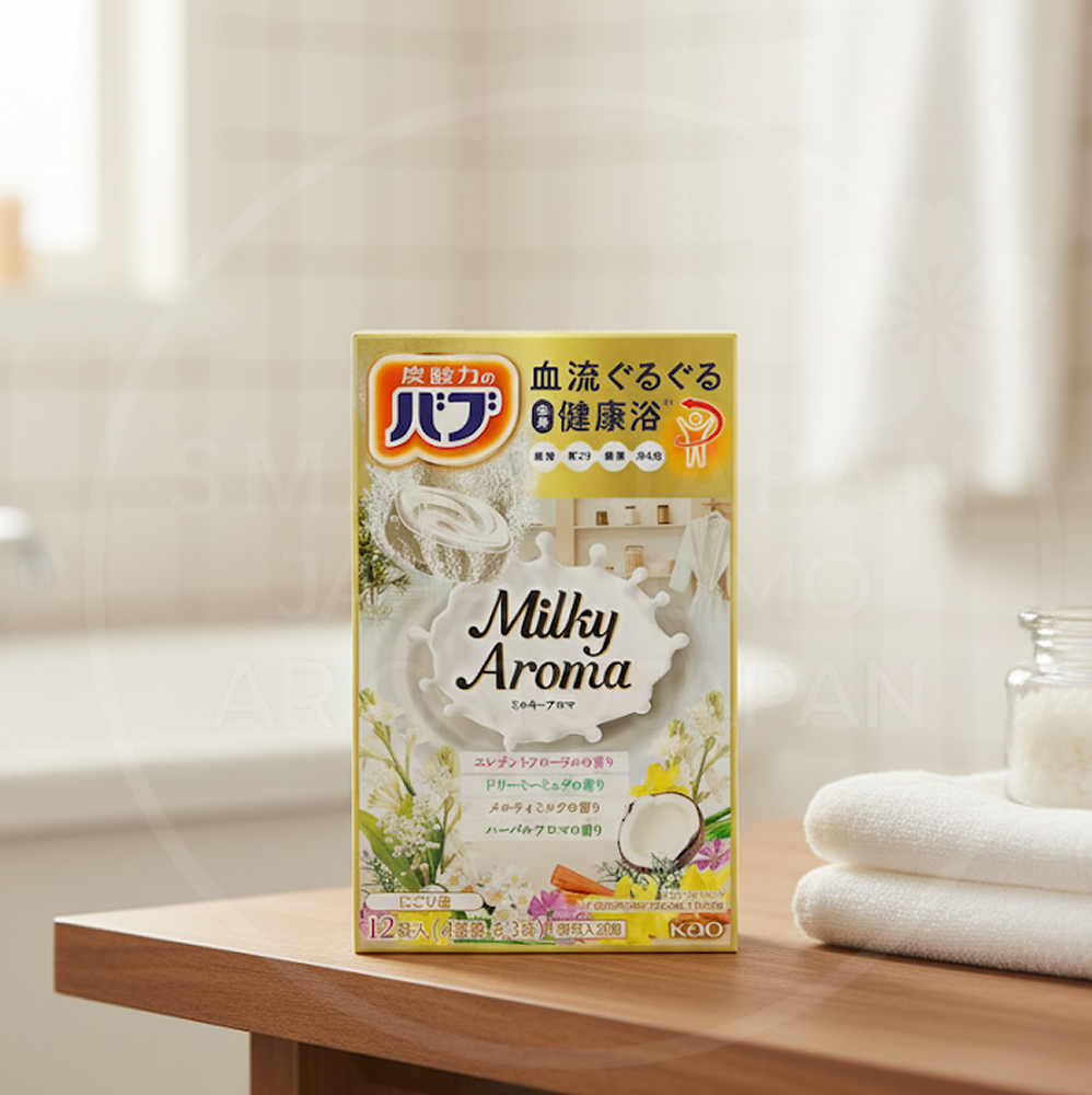카오 바브 입욕제 밀키아로마 12개입