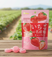 일본 라이온 이치고 딸기의 명산지 캔디