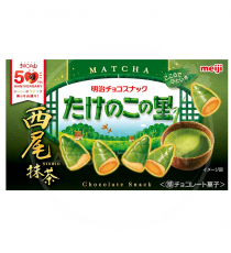 메이지 죽순의마을 초코송이 우지말차맛 / 타케노코노사토 초콜릿과자