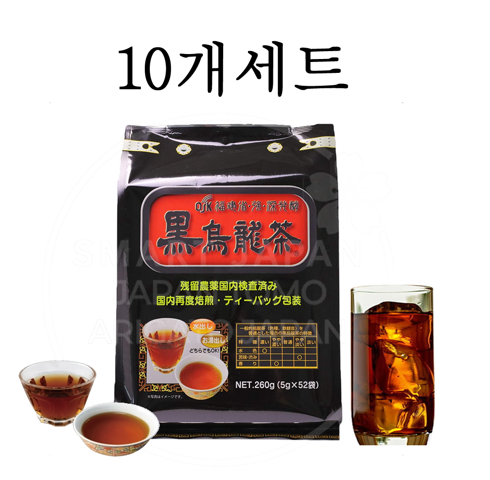 일본 OSK 흑우롱차 52봉입 52개입[10개세트]