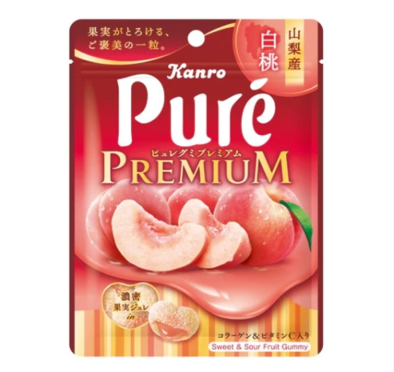 칸로 Kanro 퓨레 구미 프리미엄 모모 복숭아맛