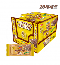 유라쿠 블랙 썬더 초코 20개세트 / 일본 유락 초코바 헤이즐넛 잔두야