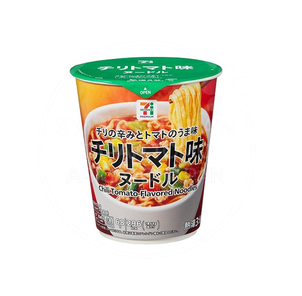 일본 세븐일레븐 누들 컵라면 칠리 토마토맛