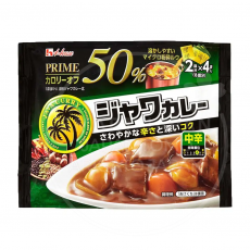 하우스 자와카레 고체가루 칼로리 50% 프라임 중간매운맛 (초록)