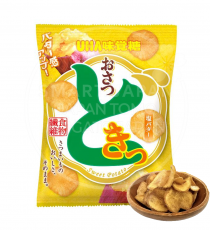 일본 UHA 미각당 오사츠도키 고구마칩 소금버터맛 봉지 65g /일본 과자
