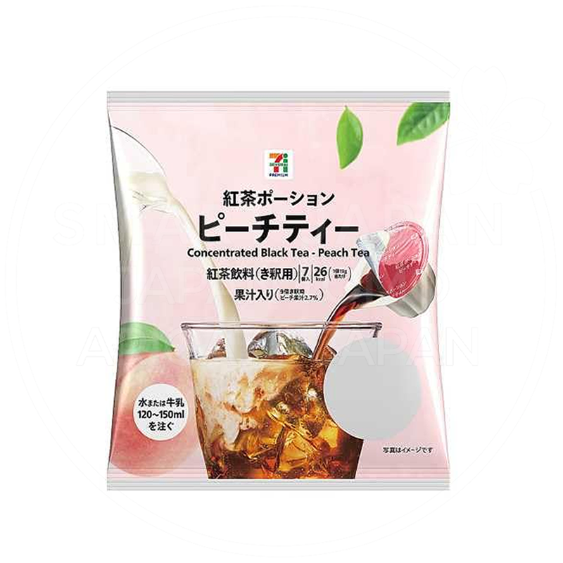 일본 세븐일레븐 포션 홍차 피치티 대용량 16개입