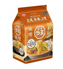 닛신 라오 라왕 봉지라면 미소 된장맛 3팩입/일본 라왕 라멘