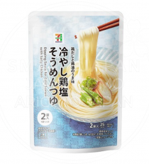 일본 세븐일레븐 차가운 닭소금 소면 츠유