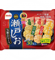 베프코 세토시오 3종 어소트 센베이 30매 / 일본 센베이 befco