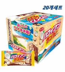 유라쿠 블랙 썬더 초코 20개세트 / 일본 유락 초코바 하와이안 썬더