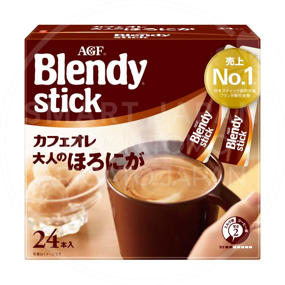 일본 AGF 블렌디 스틱 카페오레 어른의 은은한 쓴맛 24개입