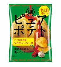 일본 코이케야 퓨어포테이토 스리라차소스맛 초록 52g 감자칩