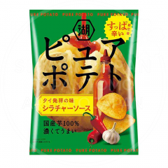 일본 코이케야 퓨어포테이토 스리라차소스맛 초록 52g 감자칩