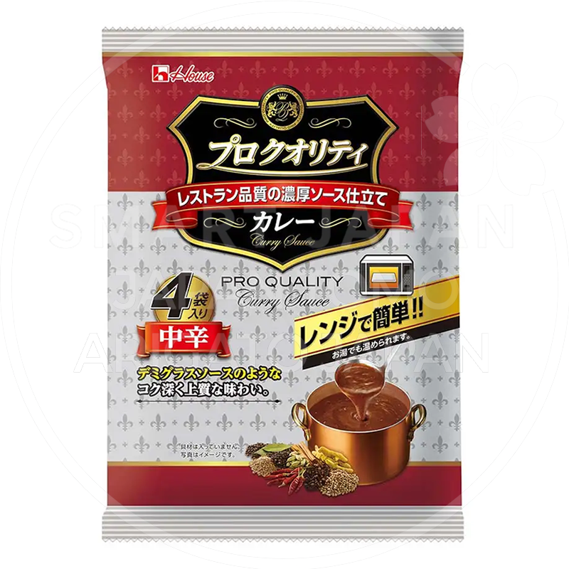 일본 하우스 프로퀄리티 카레 중간매운맛 4팩입