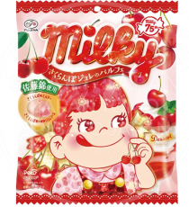 후지야 밀키 소프트 캔디 사쿠란보 젤리 파르페 62g