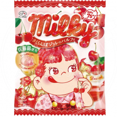 후지야 밀키 소프트 캔디 사쿠란보 젤리 파르페 62g