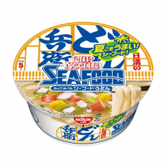 일본 닛신 돈베이 컵누들 씨푸드 우동 75g /일본 컵라면