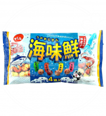 일본 덴로쿠 우미아지센 해산물맛 땅콩과자 4봉 120g /일본 과자
