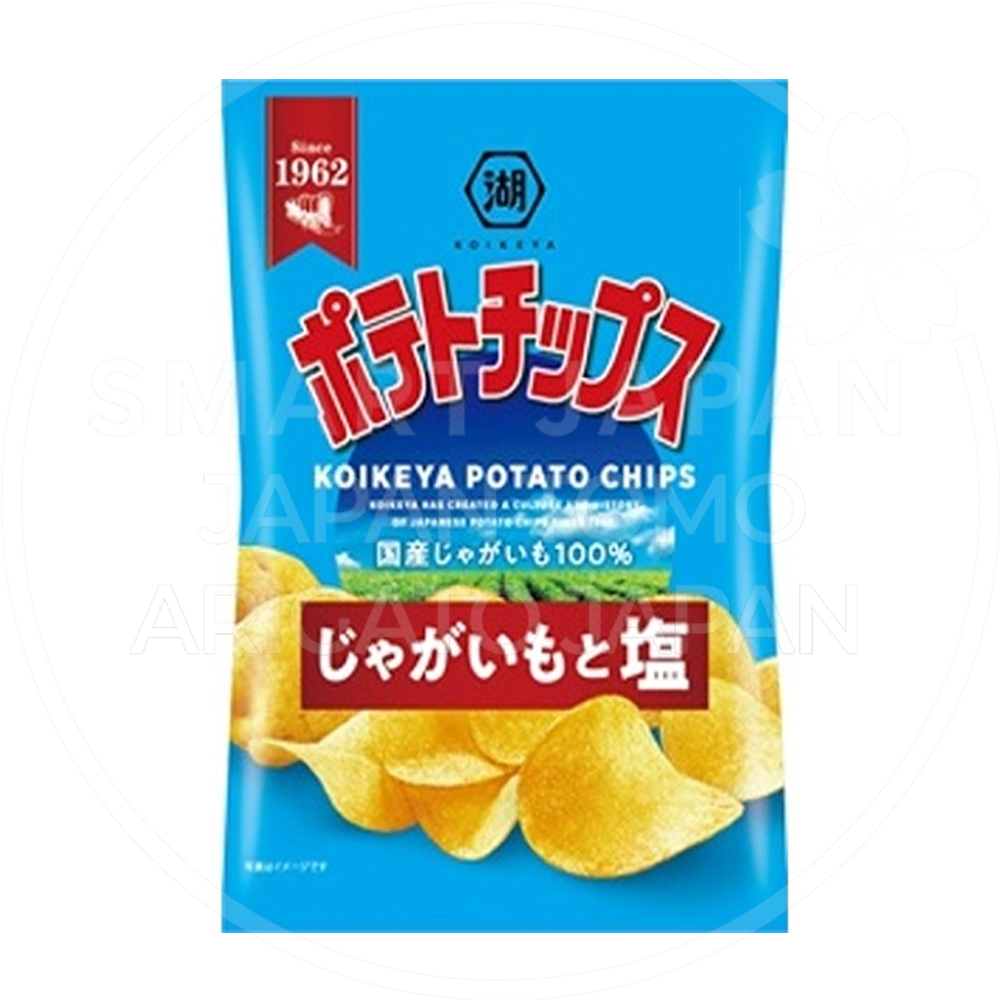 일본 코이케야 포테이토칩 감자소금맛 파랑 55g /일본 과자