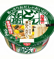 일본 닛신 돈베이 컵라면 앗사리다시 키자미아게 우동 초록, 68g