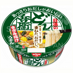 일본 닛신 돈베이 컵라면 앗사리다시 키자미아게 우동 초록, 68g