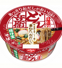 일본 닛신 돈베이 컵라면 앗사리다시 아게타마 소바 빨강, 69g