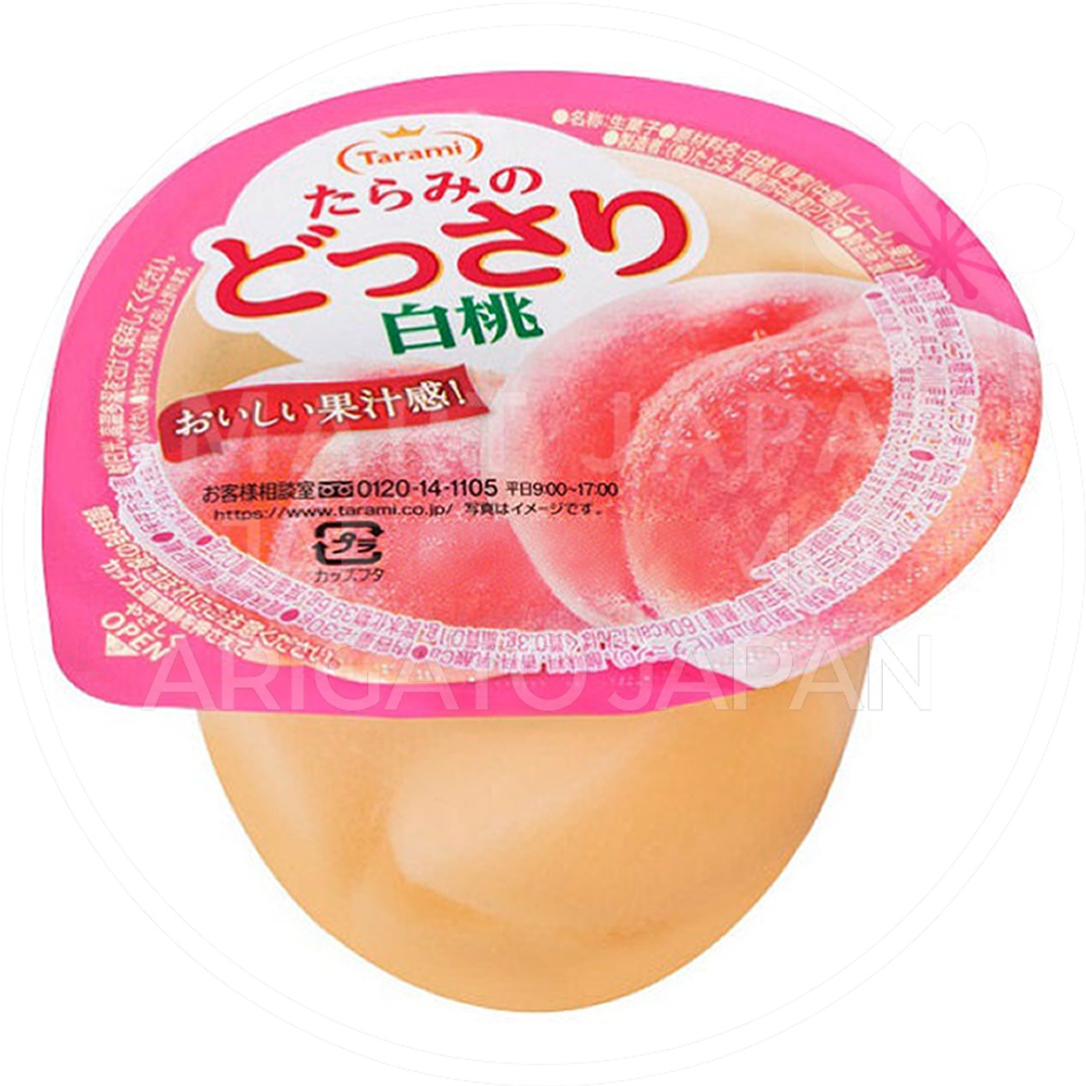일본 타라미 컵 젤리 백도맛 230g /일본 젤리