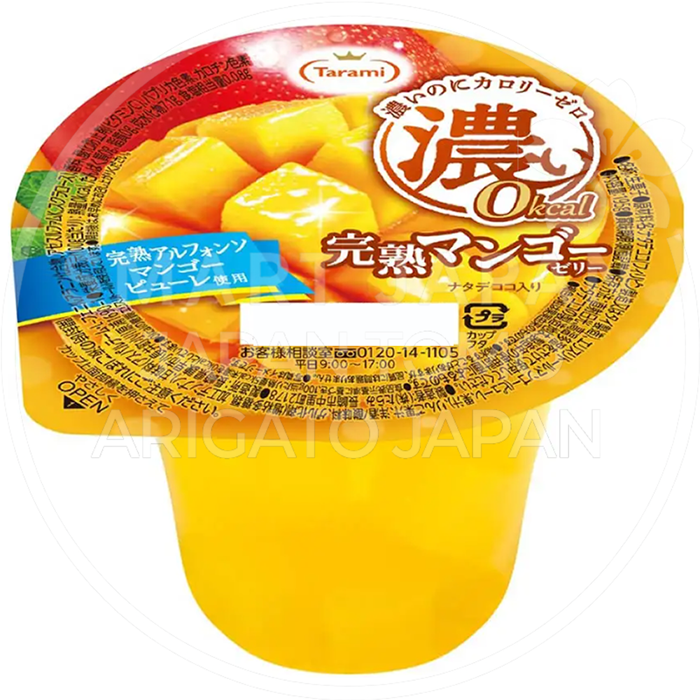 일본 타라미 컵 젤리 제로칼로리 진한 완숙 망고맛 195g /일본 젤리