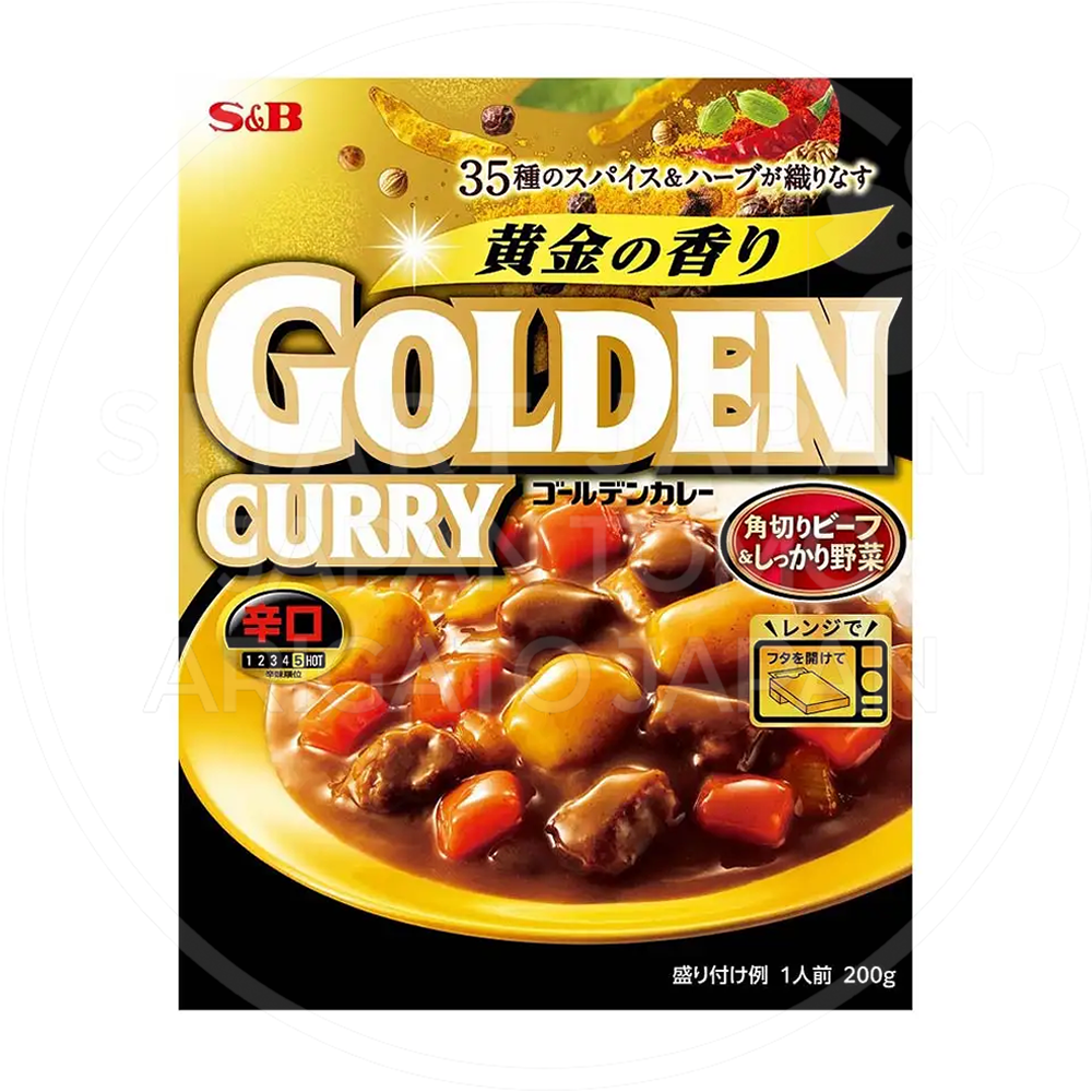 일본 에스비 골든카레 레토르트 매운맛 200g
