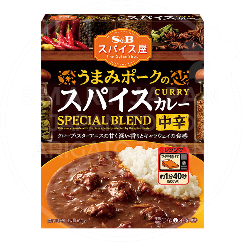 일본 에스비 스파이스야 우마포크 스파이스카레 중간매운맛 180g