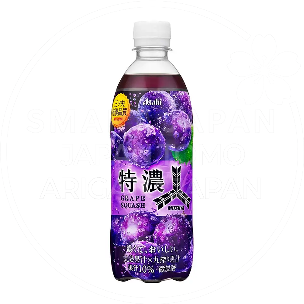 일본 아사히 미츠야 특농 포도 스쿼시 500ml /일본 탄산 음료수