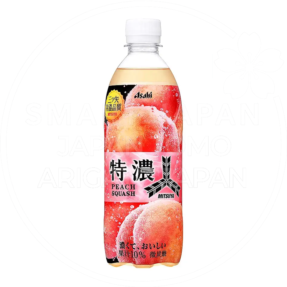 일본 아사히 미츠야 특농 피치 복숭아 스쿼시 500ml /일본 탄산 음료수