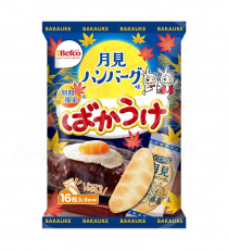 일본 Befco 바카우케 센베이 달맞이 햄버거맛 16매 /일본 과자