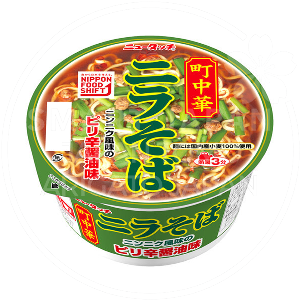일본 야마다이 뉴터치 마치츄카 니라소바 부추소바 101g /일본 컵라면