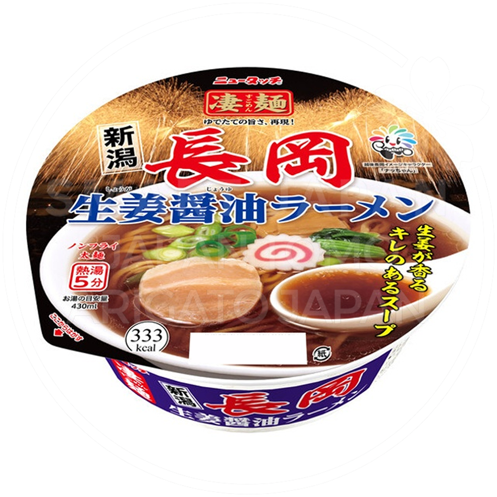 일본 야마다이 뉴터치 스고멘 나가오카 쇼가쇼유라멘 생강간장 115g /일본 컵라면