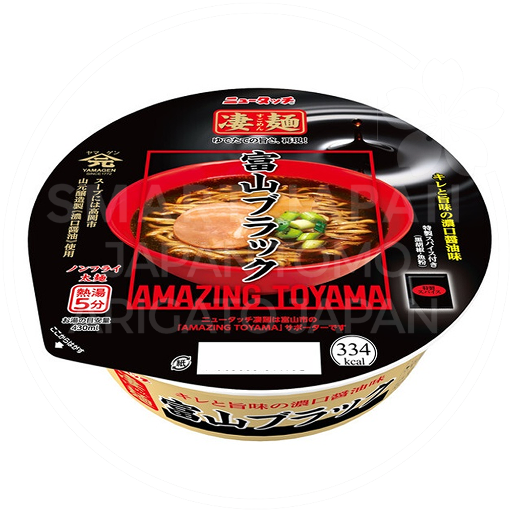 일본 야마다이 뉴터치 스고멘 토야마 블랙라멘 119g /일본 컵라면