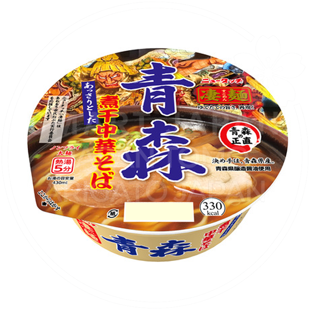일본 야마다이 뉴터치 스고멘 프리미엄 아오모리 니보시 멸치간장 중화소바 113g /일본 컵라면
